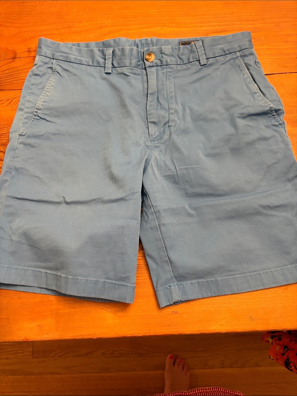 Vineyard Vines Men's Blue Flat Front Cotton Shorts size 33